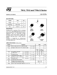 Datasheet TN1215-700B manufacturer STMicroelectronics
