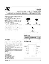 Datasheet TS834 manufacturer STMicroelectronics