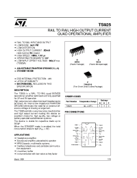Datasheet TS925 manufacturer STMicroelectronics