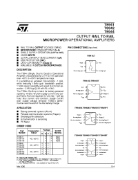 Datasheet TS942ID manufacturer STMicroelectronics