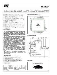 Datasheet TSA1204IF manufacturer STMicroelectronics