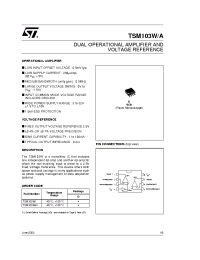 Datasheet TSM103W manufacturer STMicroelectronics