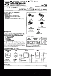 Datasheet UA741C manufacturer STMicroelectronics