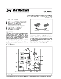 Datasheet UAA4713DP manufacturer STMicroelectronics