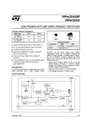 Datasheet VIPER22A manufacturer STMicroelectronics