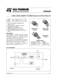 Datasheet VN20AN012Y manufacturer STMicroelectronics