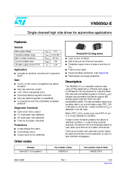 Datasheet VN5050J-E manufacturer STMicroelectronics