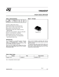 Datasheet VN920DSPTR-E manufacturer STMicroelectronics