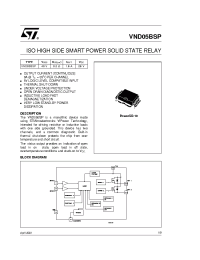 Datasheet VND05BSP13TR manufacturer STMicroelectronics