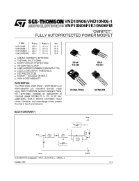 Datasheet VND10N06-1 manufacturer STMicroelectronics