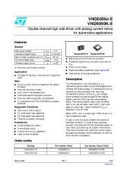 Datasheet VND5050J-E13TR manufacturer STMicroelectronics