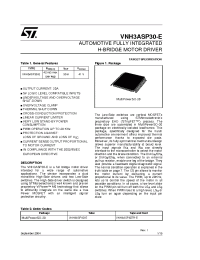 Datasheet VNH3ASP30TR-E manufacturer STMicroelectronics