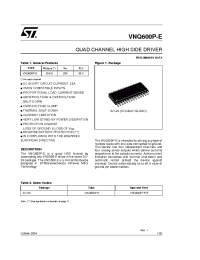 Datasheet VNQ600P-E manufacturer STMicroelectronics