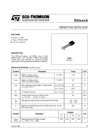 Datasheet X0203MA1BA2 manufacturer STMicroelectronics