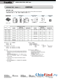 Datasheet CDEP104-0R2B-50 manufacturer Sumida