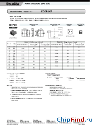 Datasheet CDEP147-0R9MB-H manufacturer Sumida
