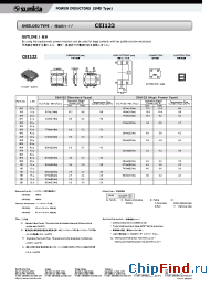 Datasheet CEI122-120MB-HH manufacturer Sumida