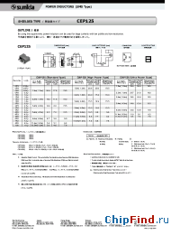 Datasheet CEP125-0R4MB-H manufacturer Sumida