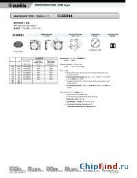 Datasheet CLS5D11 manufacturer Sumida