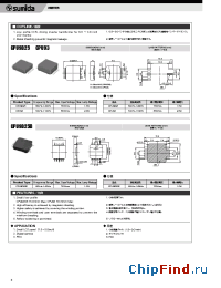 Datasheet CPU9D25B manufacturer Sumida