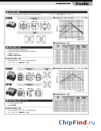 Datasheet LF1290-102 manufacturer Sumida