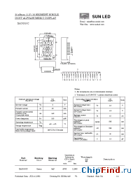 Datasheet XAUG30C manufacturer SunLED