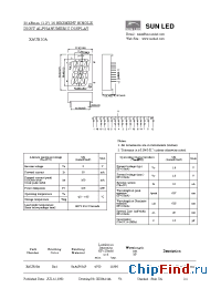 Datasheet XAUR30A manufacturer SunLED