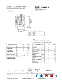 Datasheet XAUR30C manufacturer SunLED