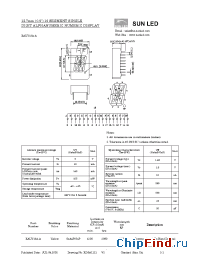 Datasheet XAUY13A-A manufacturer SunLED