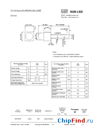 Datasheet XBUG54D manufacturer SunLED