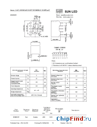 Datasheet XDMR09C manufacturer SunLED