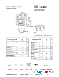 Datasheet XDMR25A-1 manufacturer SunLED