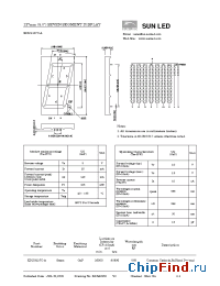Datasheet XDUG127C-A manufacturer SunLED