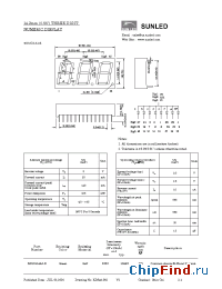 Datasheet XDUG14A3-B manufacturer SunLED