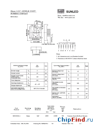 Datasheet XDUG25A-1 manufacturer SunLED