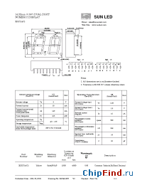 Datasheet XDUY14C2 manufacturer SunLED
