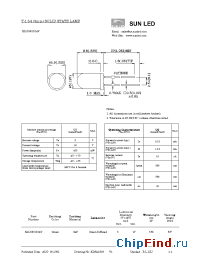 Datasheet XLUG53D14V manufacturer SunLED