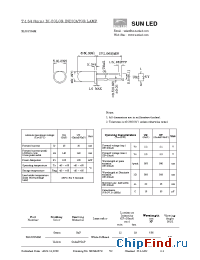 Datasheet XLUGY58M manufacturer SunLED