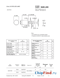 Datasheet XLUYY02D manufacturer SunLED