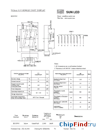 Datasheet XPY3LUG32D manufacturer SunLED