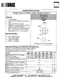 Datasheet 2W02M manufacturer Surge