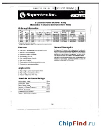 Datasheet AP0116WG manufacturer Supertex