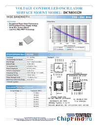 Datasheet DCMO1129 manufacturer Synergy