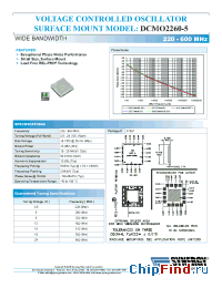 Datasheet DCMO2260-5 manufacturer Synergy