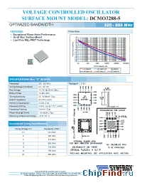 Datasheet DCMO3288-5 manufacturer Synergy