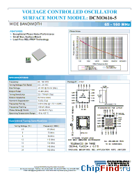 Datasheet DCMO616-5 manufacturer Synergy