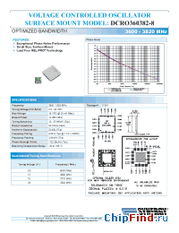 Datasheet DCRO360382-8 manufacturer Synergy