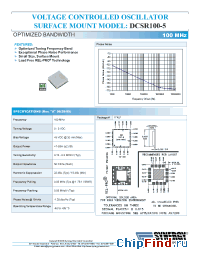 Datasheet DCSR100-5 manufacturer Synergy