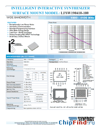 Datasheet LFSW190410-100 manufacturer Synergy