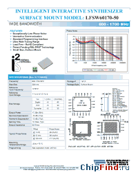 Datasheet LFSW60170-50 manufacturer Synergy